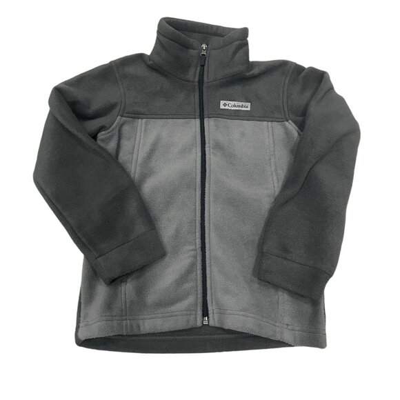Columbia Boys Steens Mountain Fleece Jacket Size XS (6/7) City Grey Shark - Picture 1 of 4